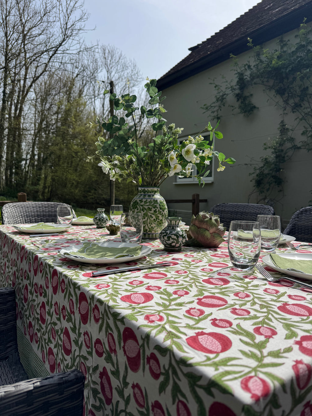 Pink Anaar Tablecloth