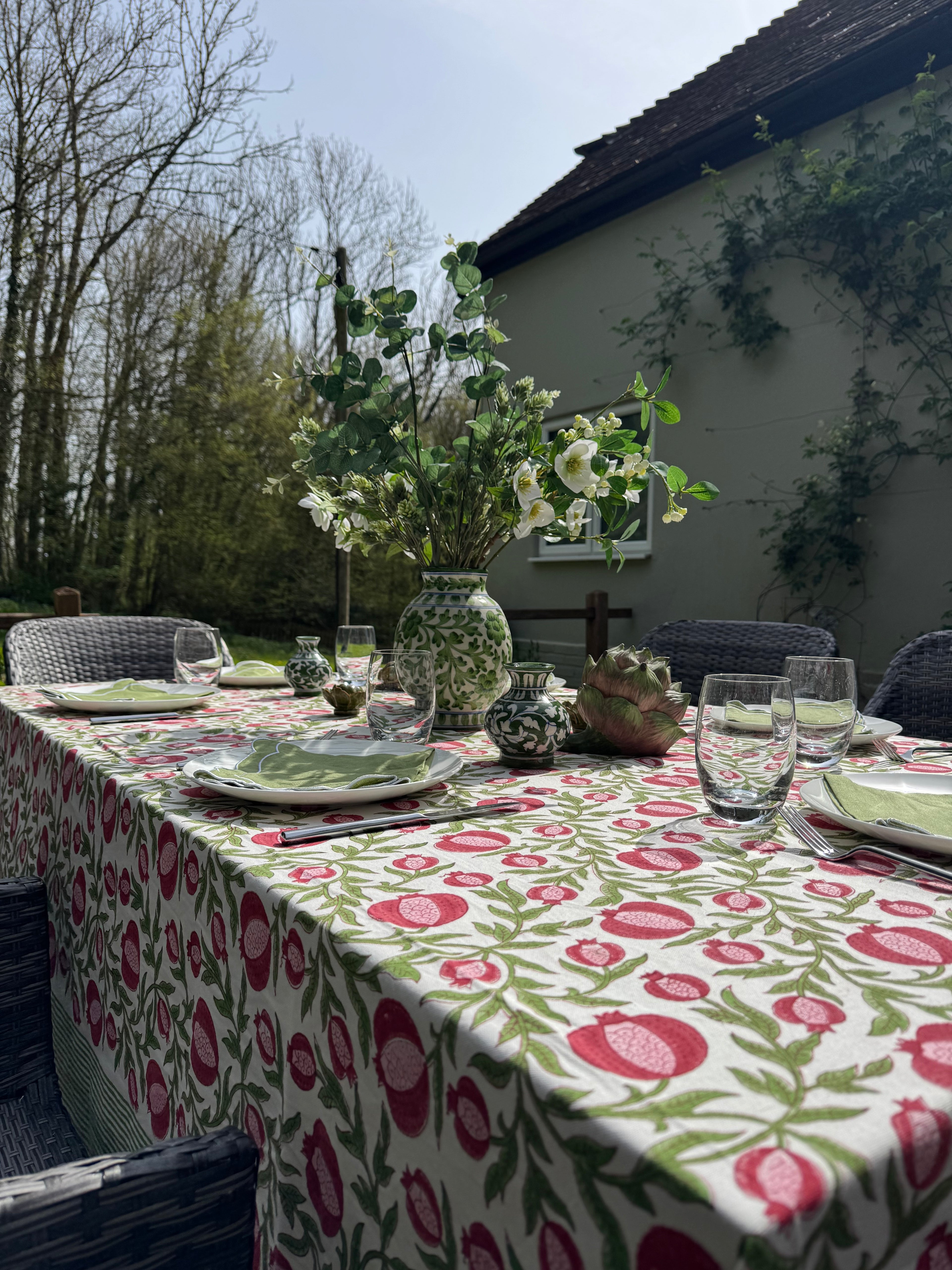 Pink Anaar Tablecloth