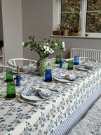 Blue Wildflower Tablecloth