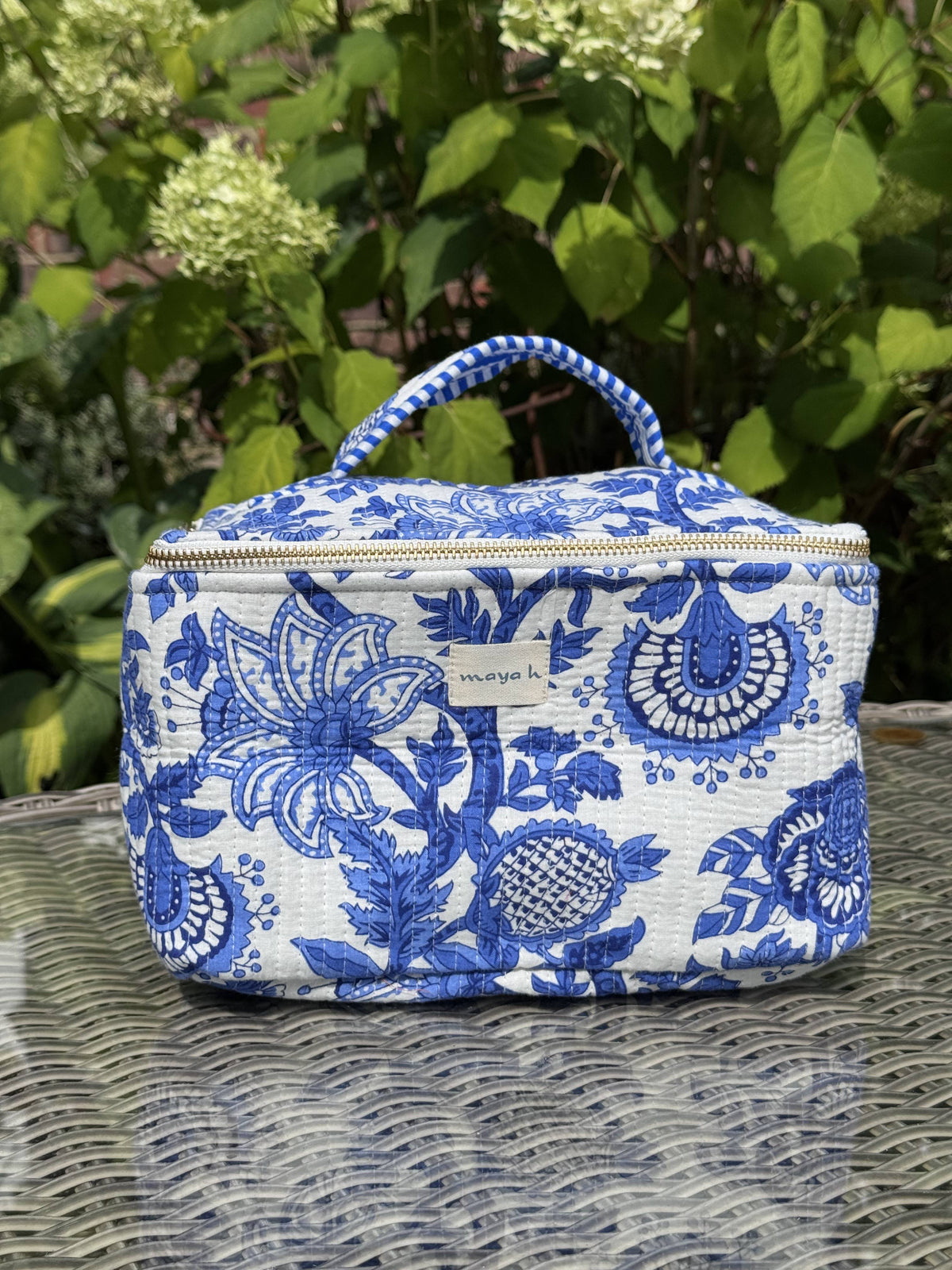 Cosmetic Case – Blue Pottery