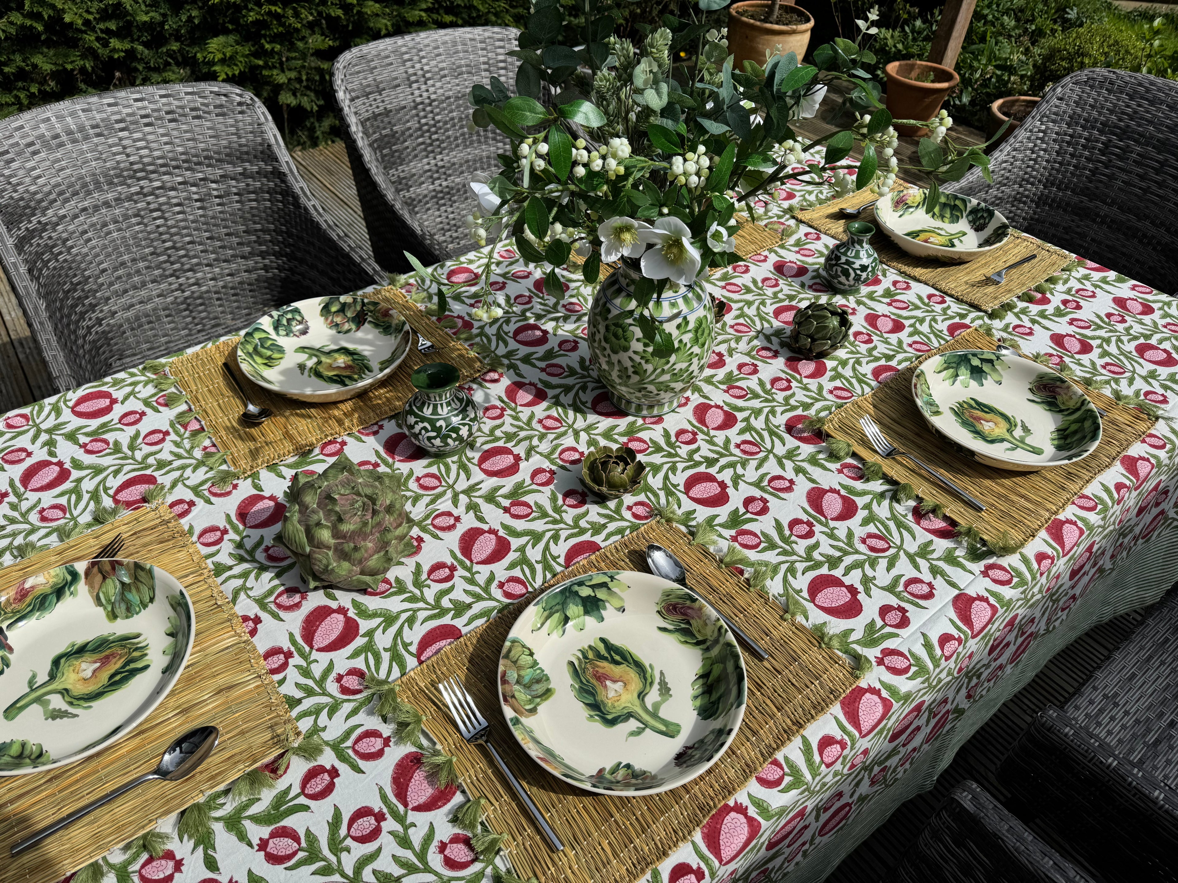 Pink Anaar Tablecloth