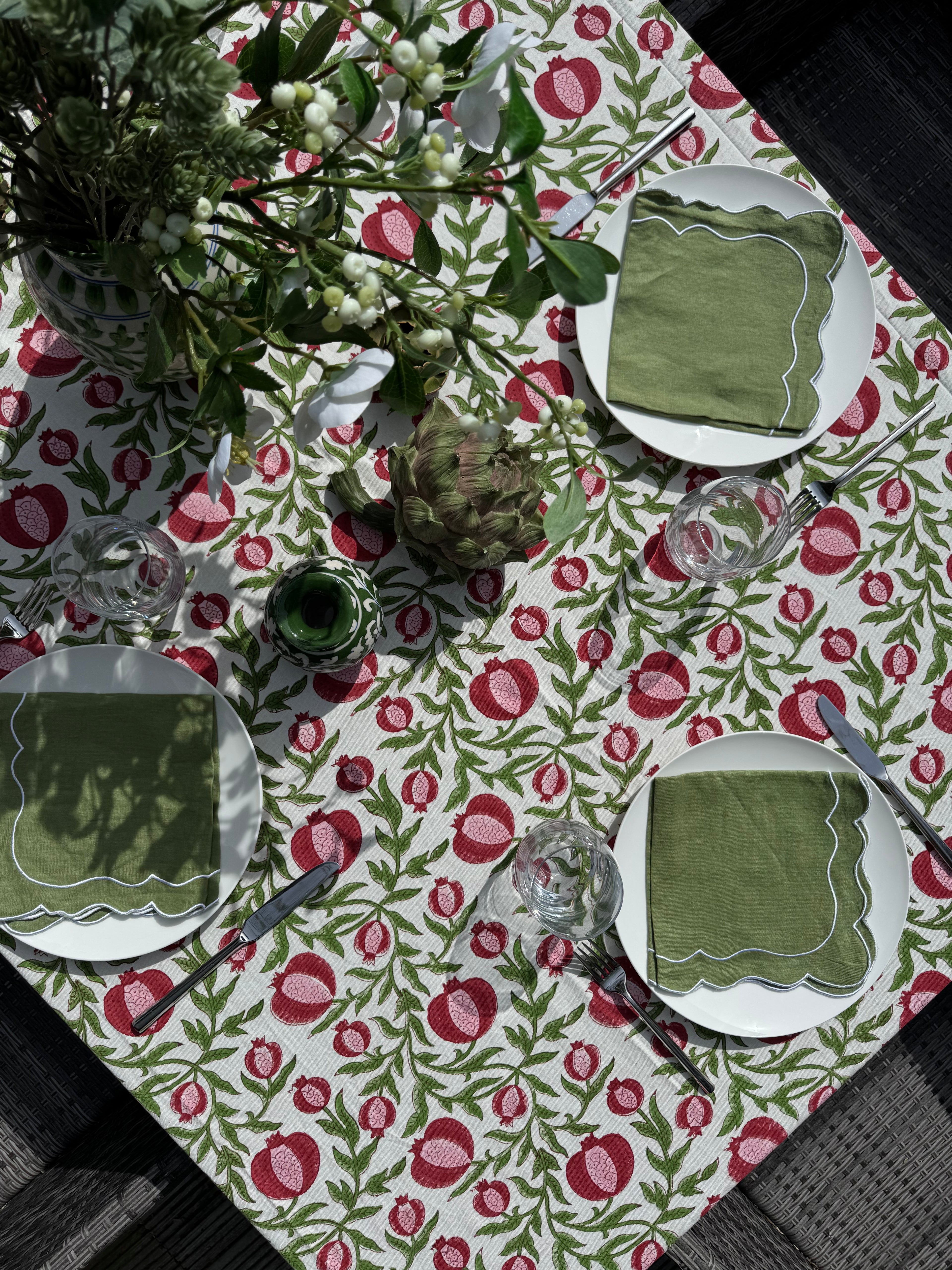 Pink Anaar Tablecloth