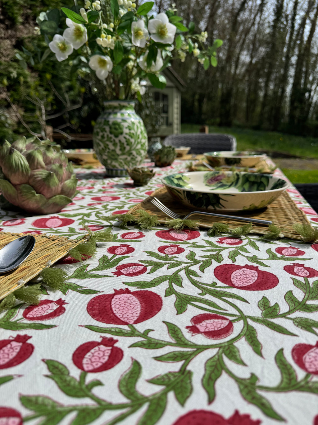 Pink Anaar Tablecloth