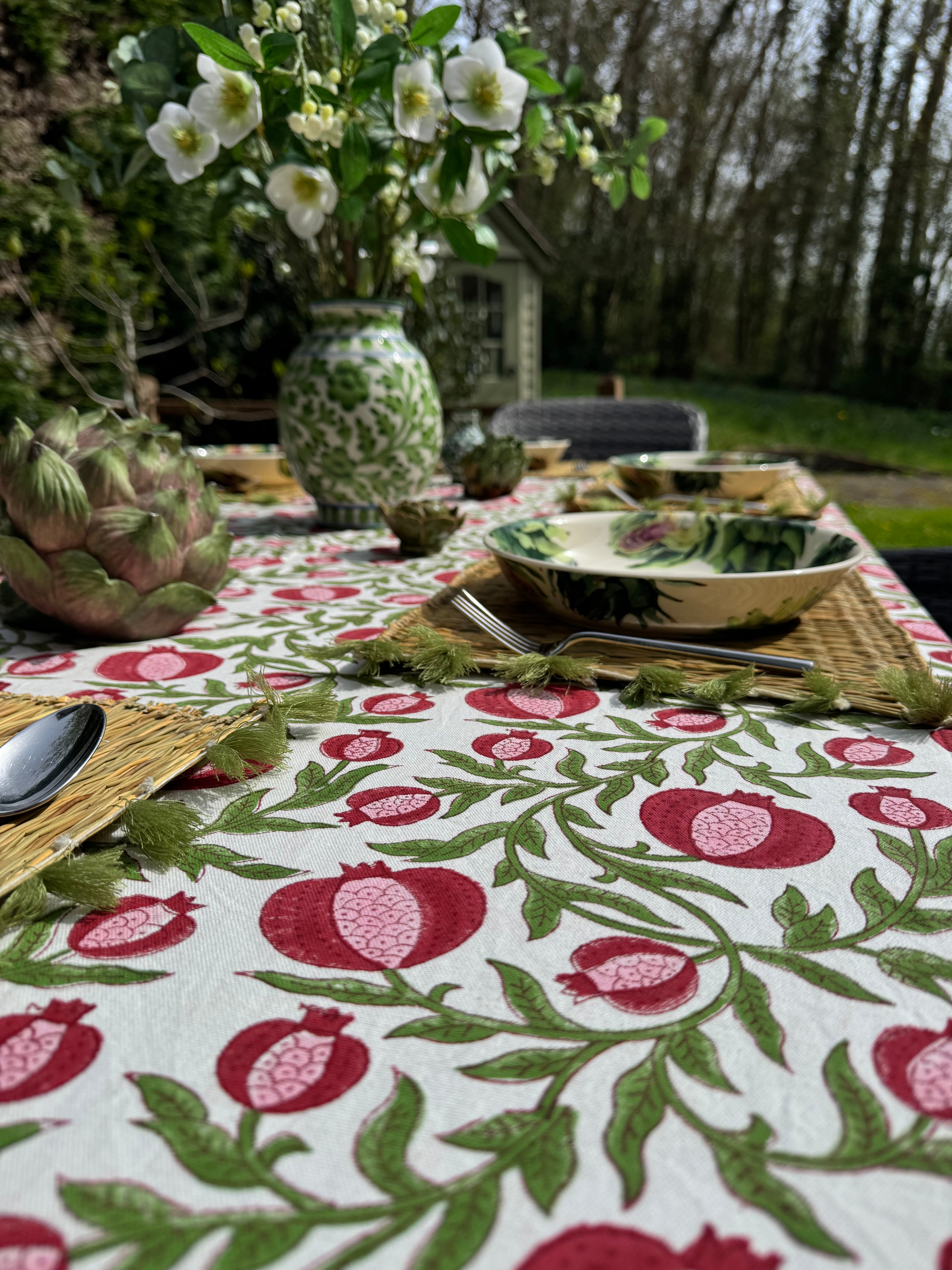 Pink Anaar Tablecloth