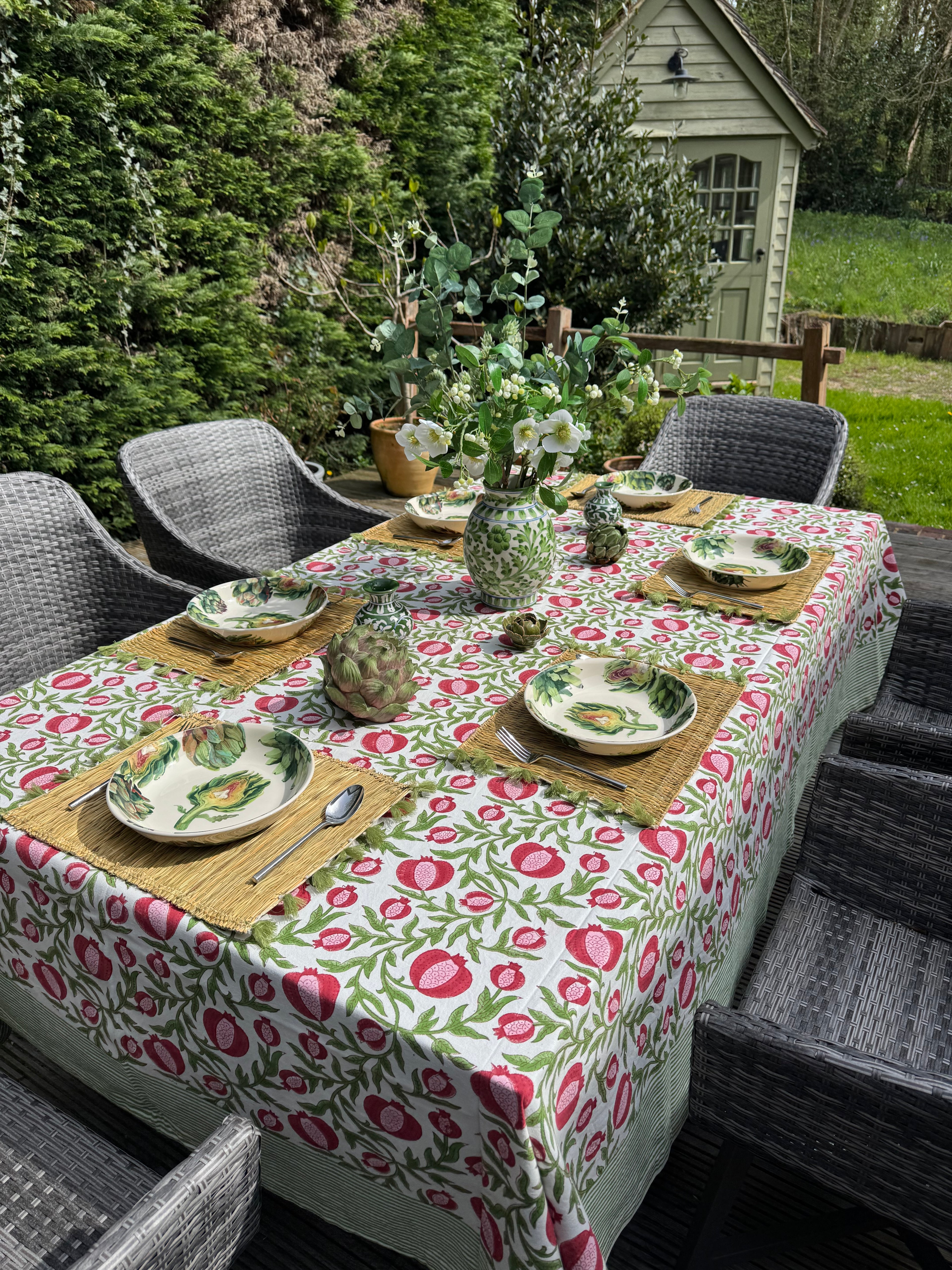 Pink Anaar Tablecloth