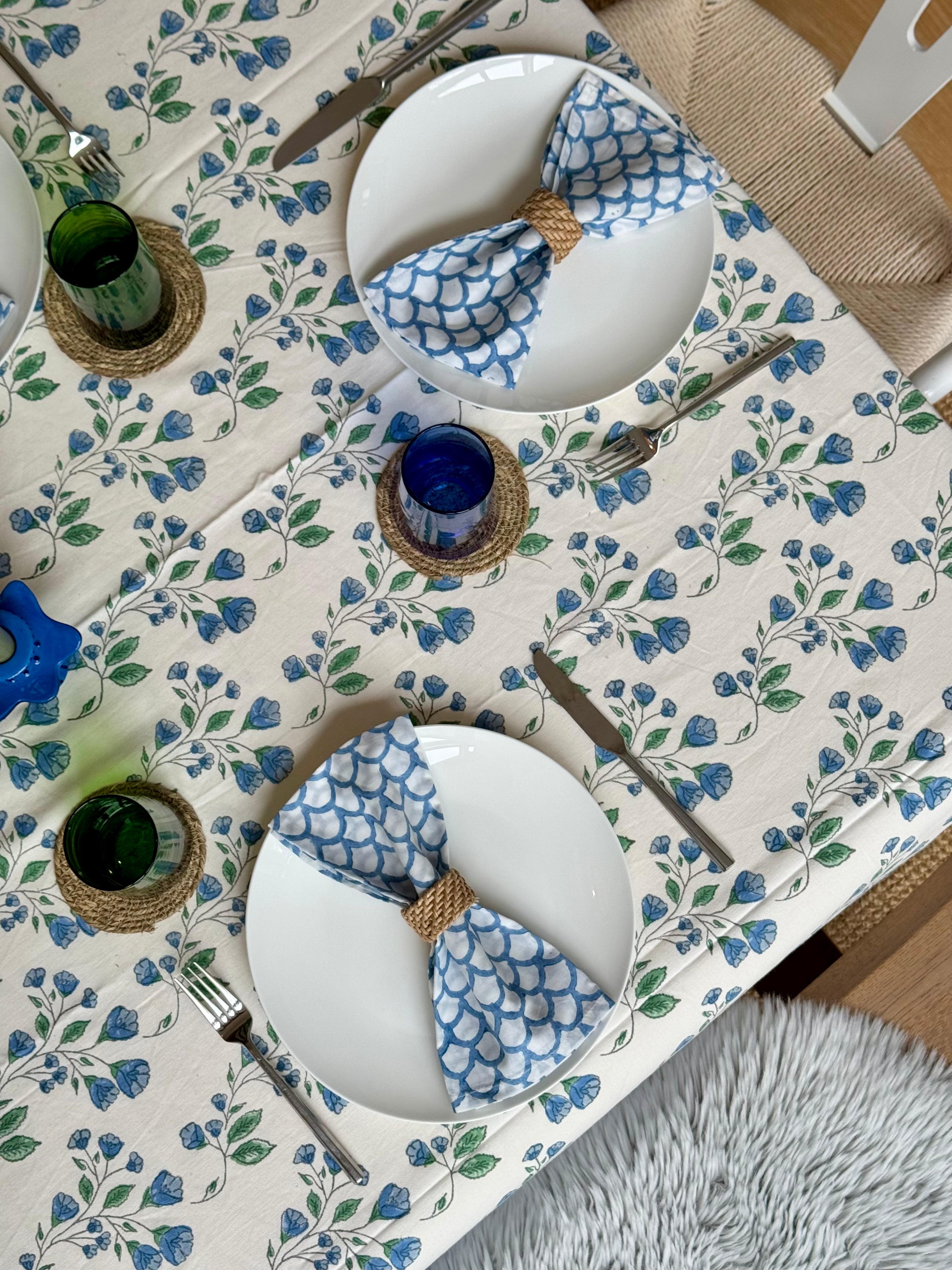 Blue Wildflower Napkins