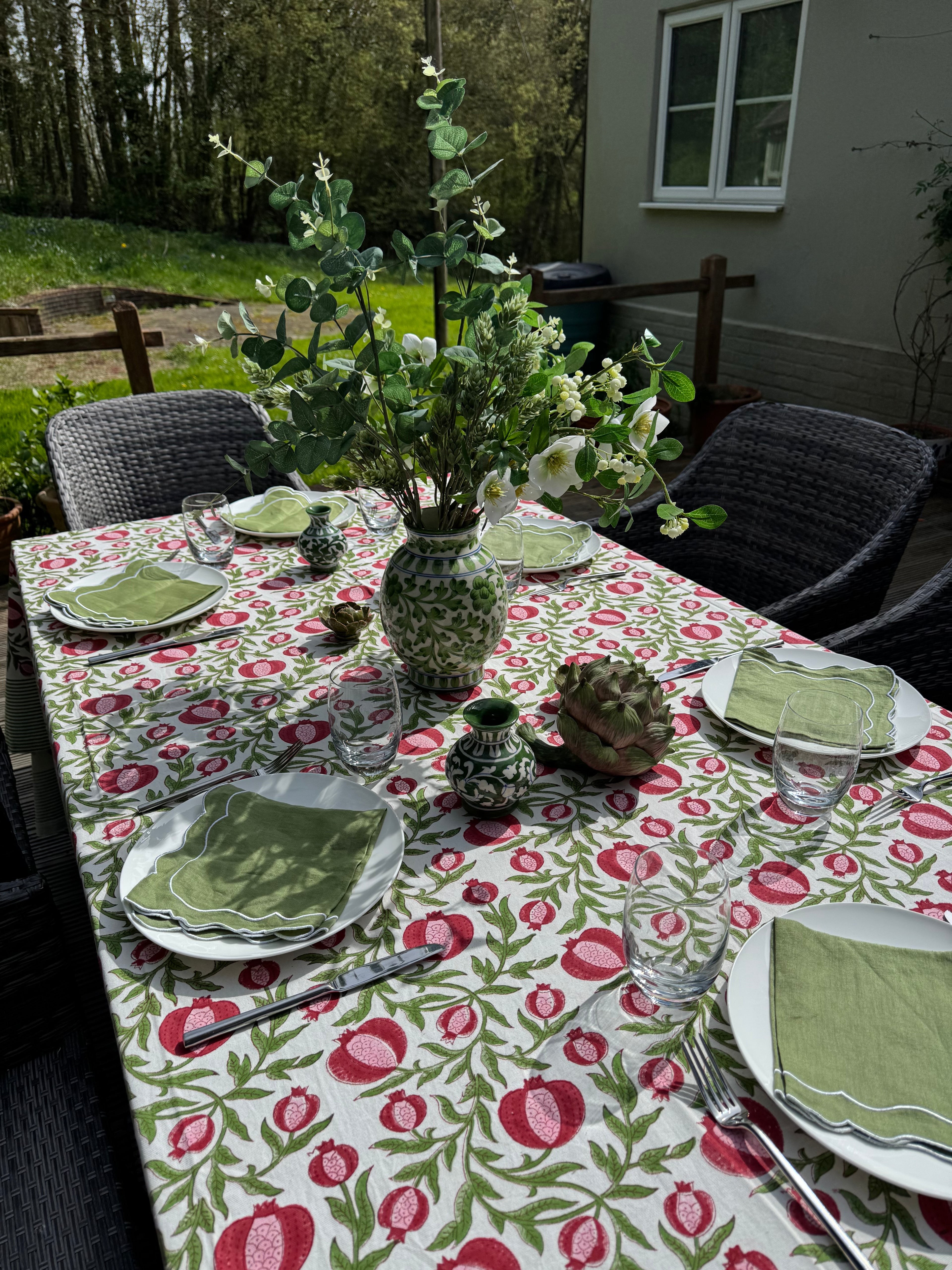 Pink Anaar Tablecloth