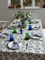 Blue Wildflower Tablecloth