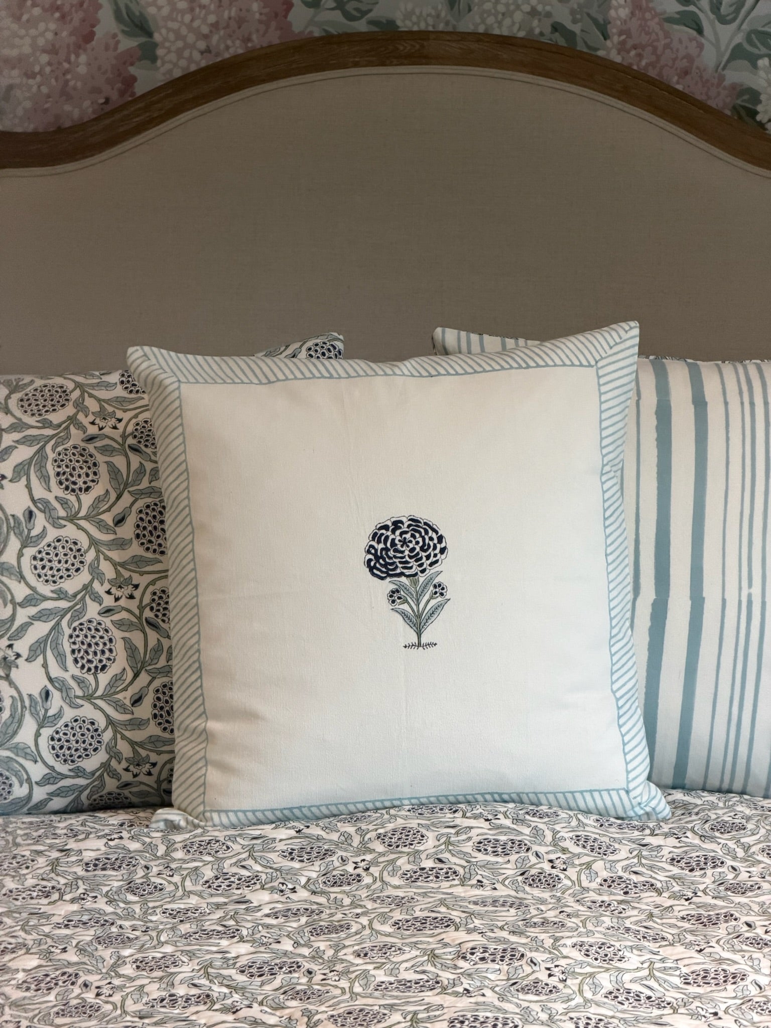 Jaipur Blue Jaal Cushion Cover