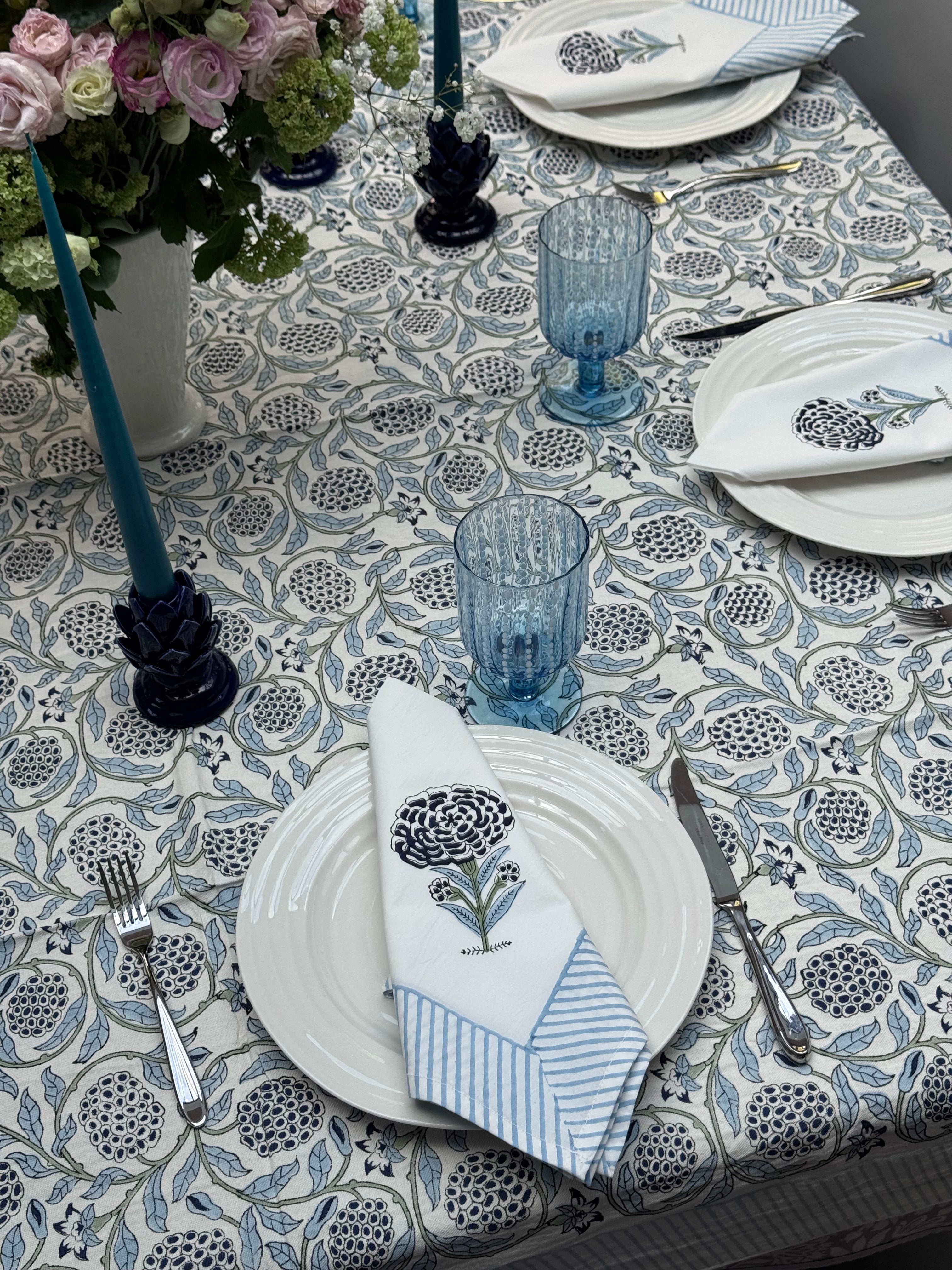 Jaipur Blue Butti Napkins