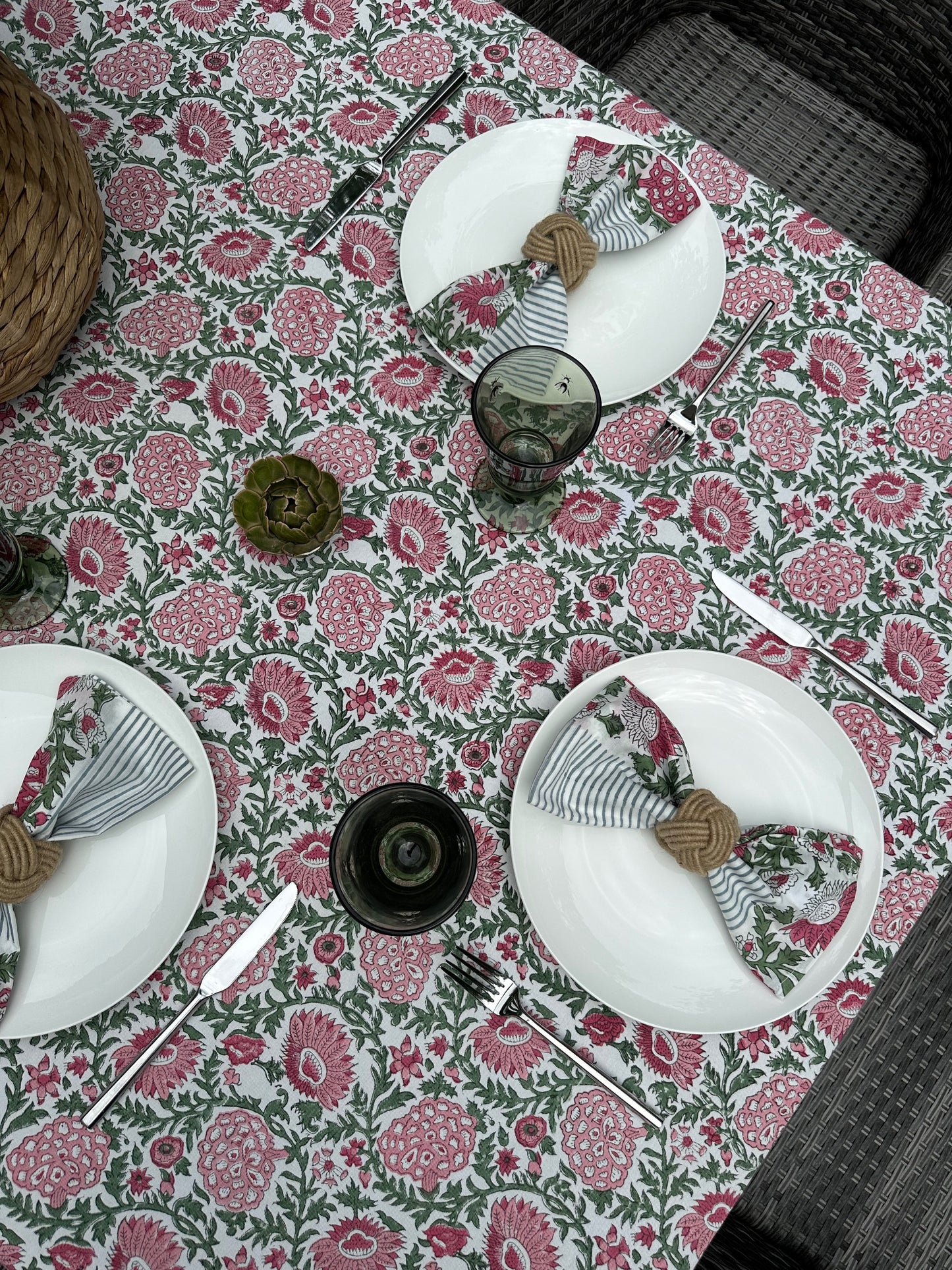 Pink Dahlia Napkins