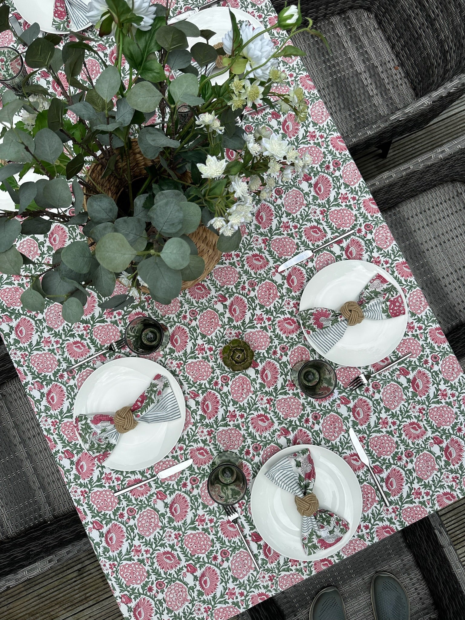 Pink Dahlia Napkins