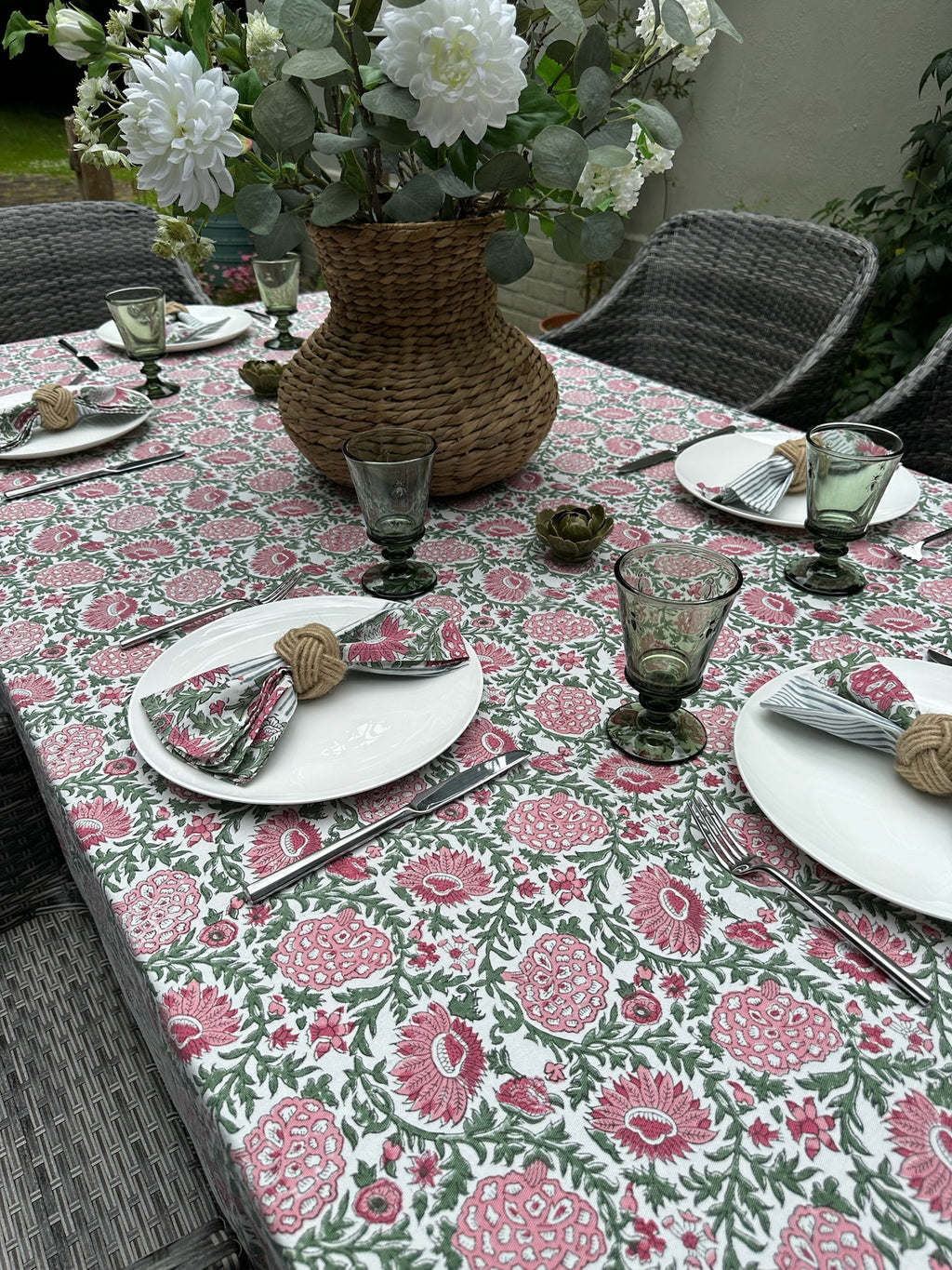 Pink Dahlia Napkins