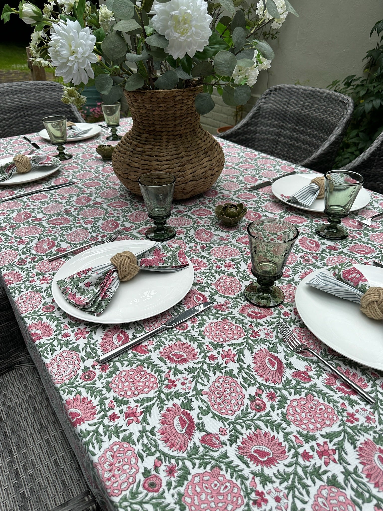 Pink Dahlia Napkins