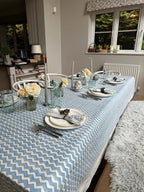Light Blue Lahari Tablecloth