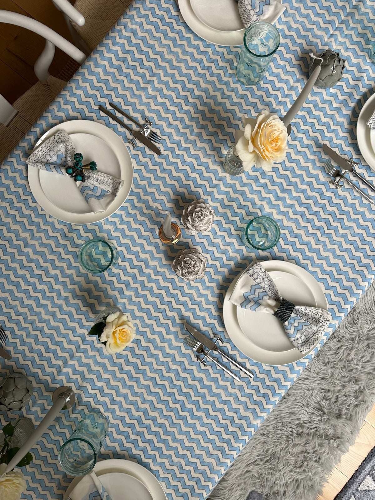 Tablecloth – Light Blue Lahari