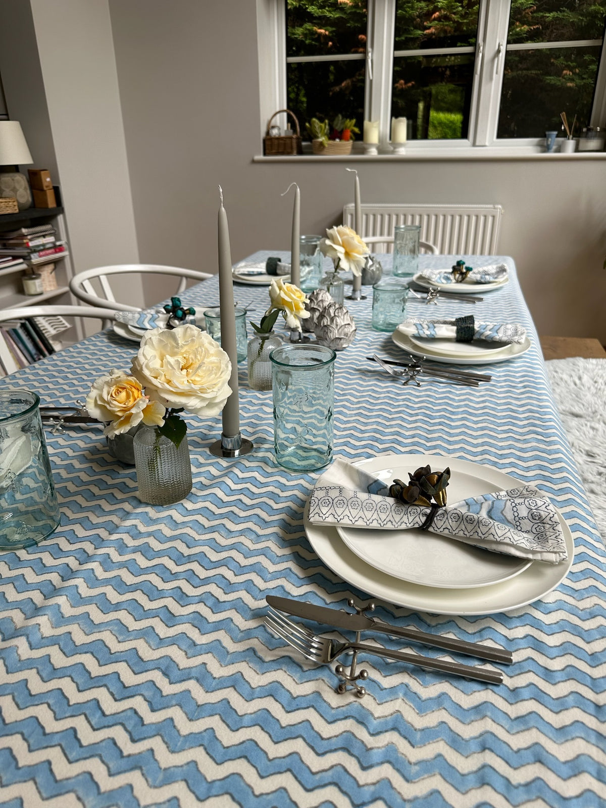 Tablecloth – Light Blue Lahari