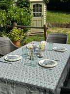 Light Blue Matki Tablecloth