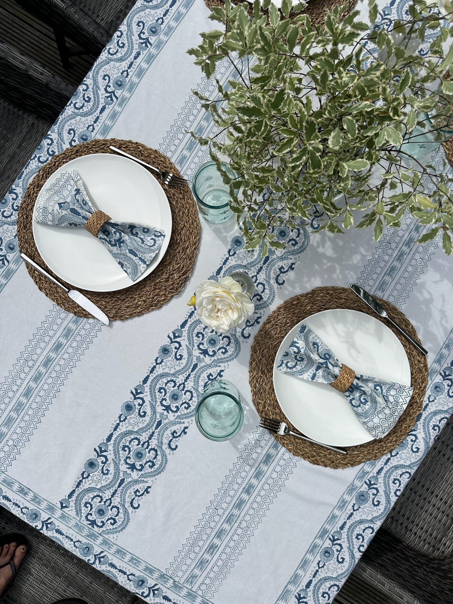 Blue Mandoli Napkins
