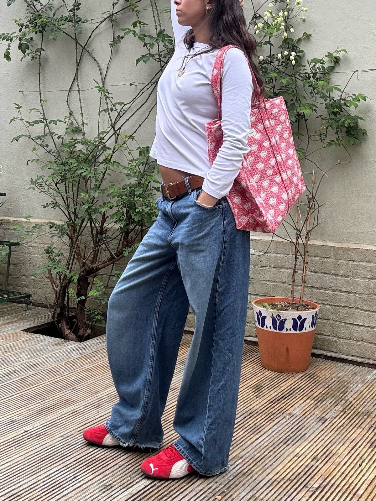 Tote bag – Pink Tulip