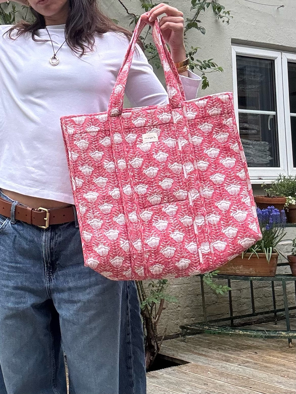 Tote bag – Pink Tulip