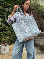 Tote bag – Light Blue Jaal