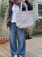 Tote bag – Grey Flower