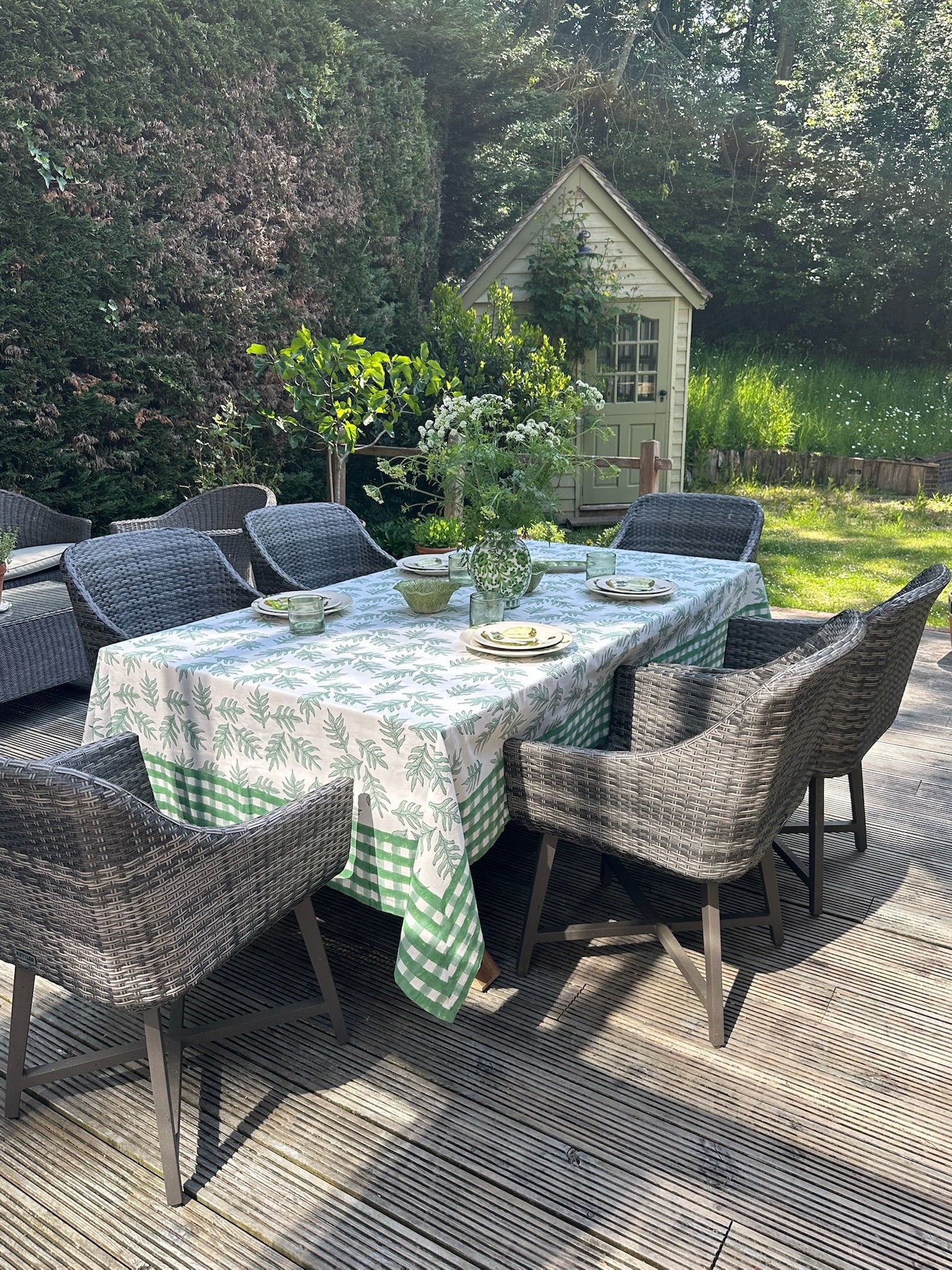 Green Patti Tablecloth