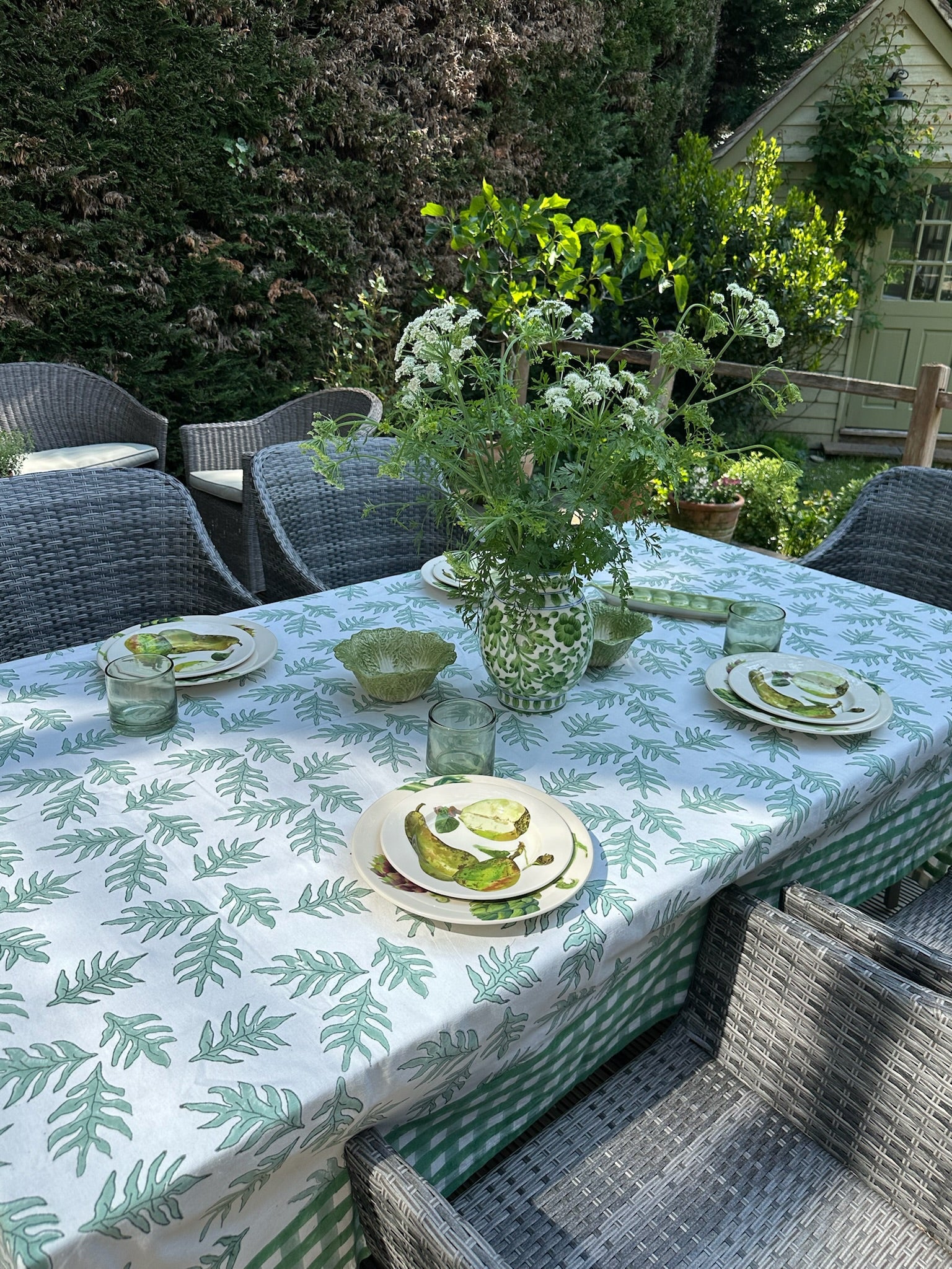 Green Patti Tablecloth