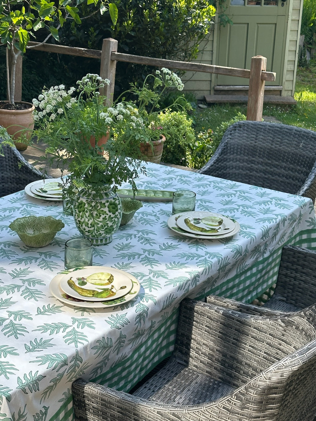 Green Patti Tablecloth