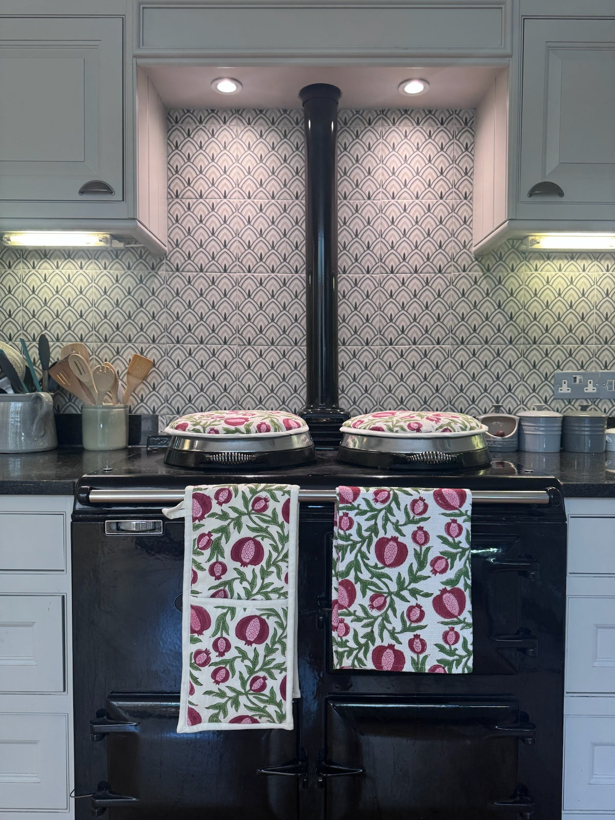 Double Oven Glove – Pink Anaar