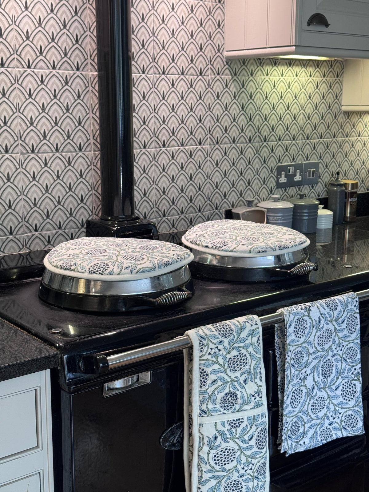 Aga Cover – Jaipur Blue Jaal