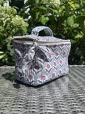 Cosmetic Case – Grey Flower