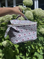 Cosmetic Case – Grey Flower