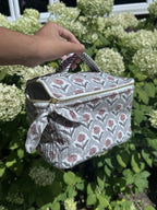Cosmetic Case – Grey Flower