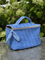 Cosmetic Case – Blue Check