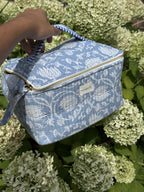 Cosmetic Case – Light Blue Jaal