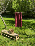 Maroon Daisy Long Skirt
