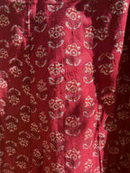 Maroon Daisy Long Skirt