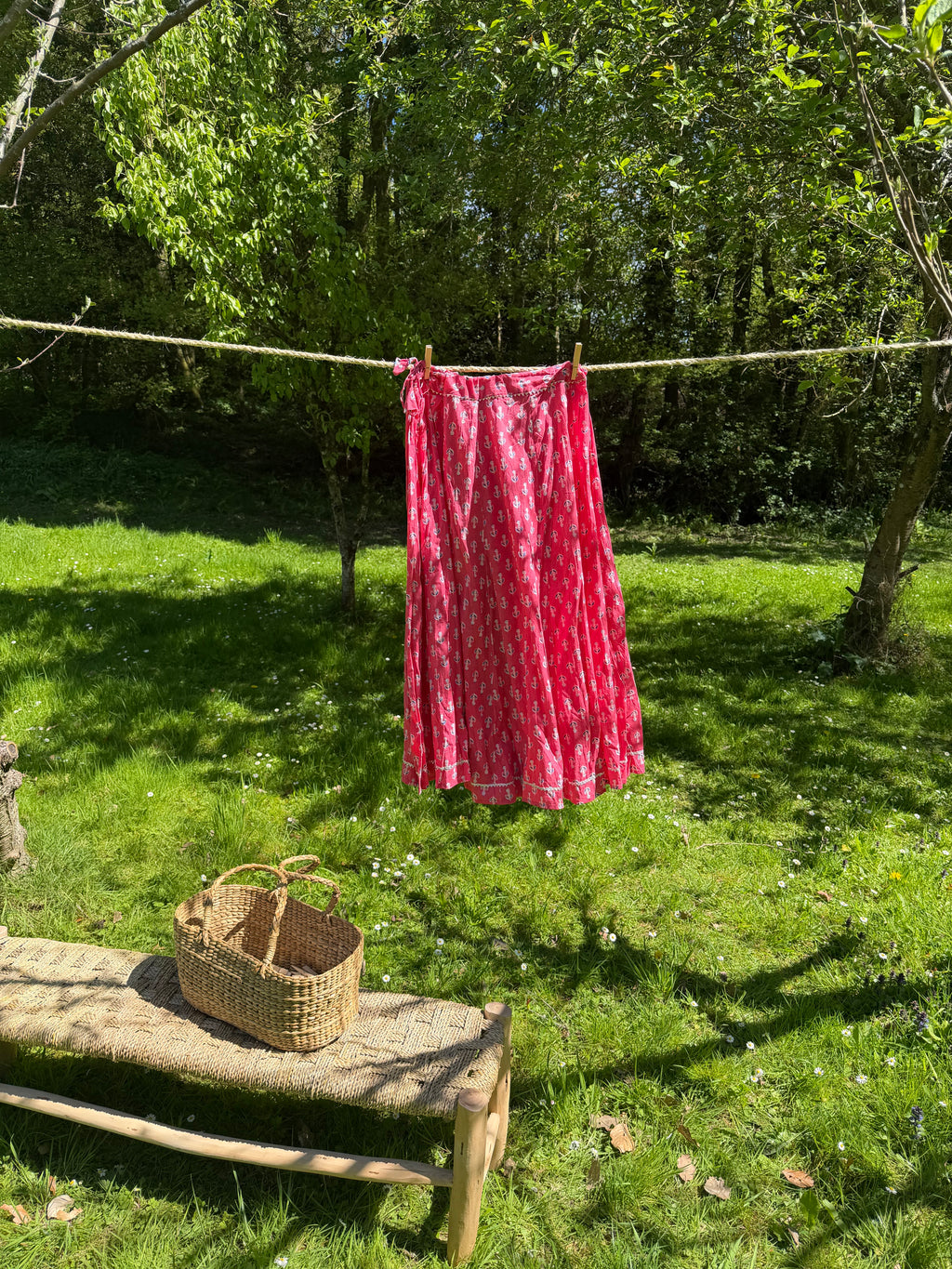 Pink Tulip Long Skirt