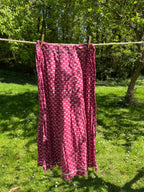 Pink Floral Long Skirt