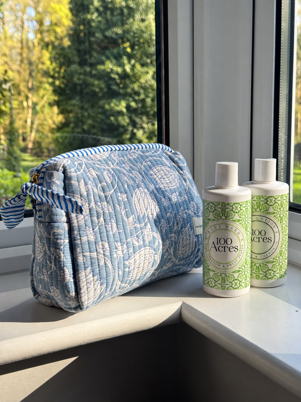 Washbag – Light Blue Jaal